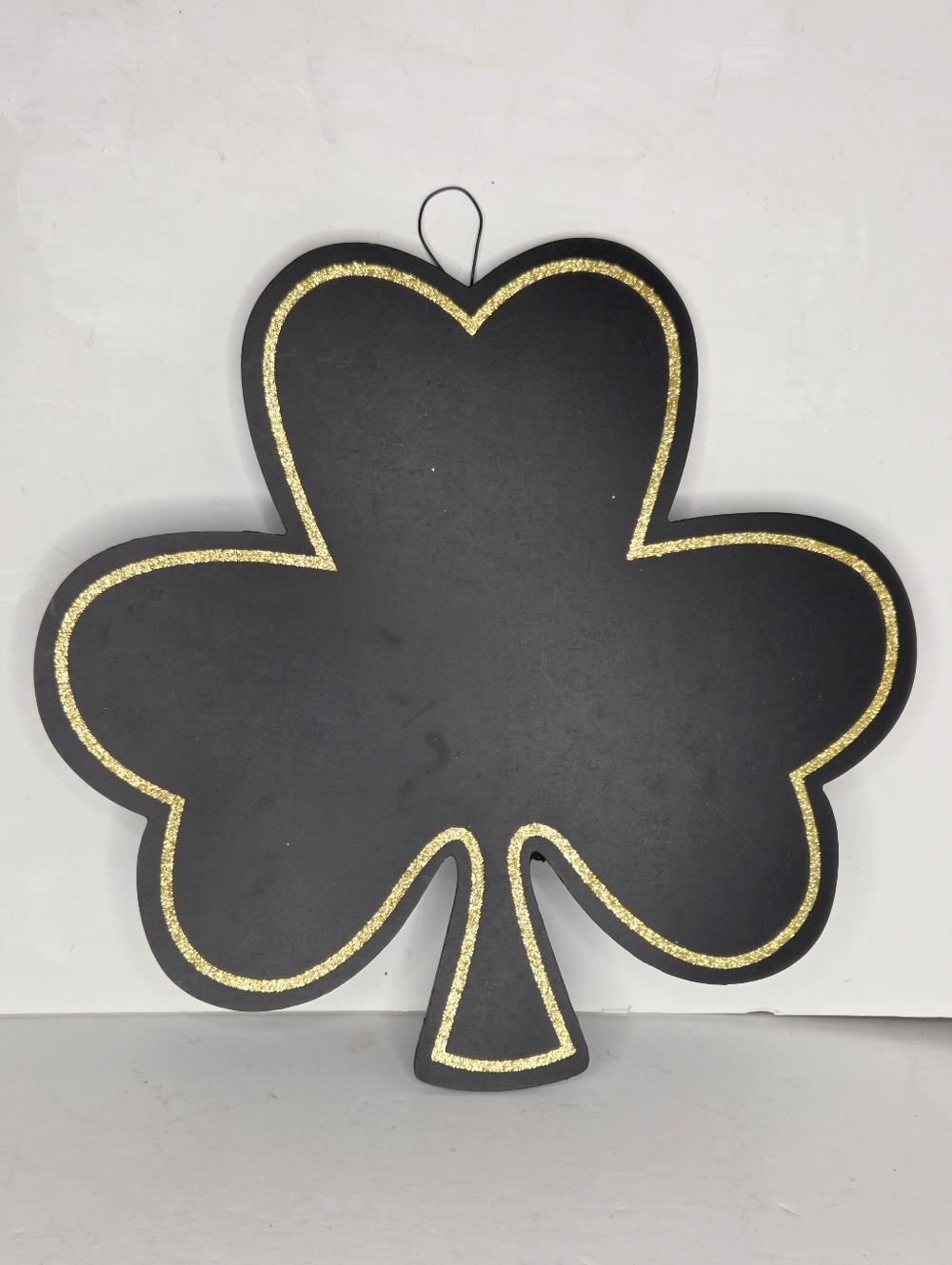 Ashland Shamrock Clover Shaped Black Chalkboard St Patricks Day Wall Decor